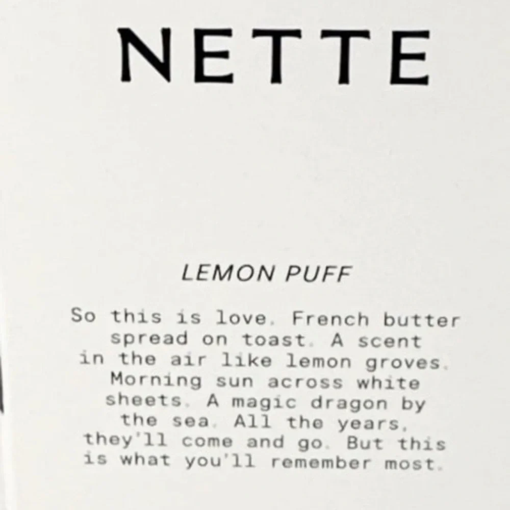 NETTE LEMON PUFF 3ml MINI TRAVEL SPRAY